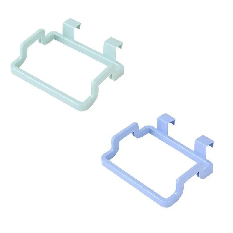 Estante de basura, soporte para bolsa de basura, puerta trasera de armario, bolsa de basura para cocina, organizador de cocina colgante para armario
