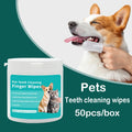 Productos de limpieza para mascotas, cepillo de dientes desechable para dedos, limpieza de dientes para mascotas, cubiertas para dedos, toallitas húmedas, limpieza bucal para perros y gatos