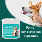 Productos de limpieza para mascotas, cepillo de dientes desechable para dedos, limpieza de dientes para mascotas, cubiertas para dedos, toallitas húmedas, limpieza bucal para perros y gatos