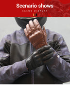 Guantes de Moto transpirables para motocicleta, Guantes de cuero para Motocross, Guantes de ciclismo para motorista, Guantes para montar en Moto con pantalla táctil