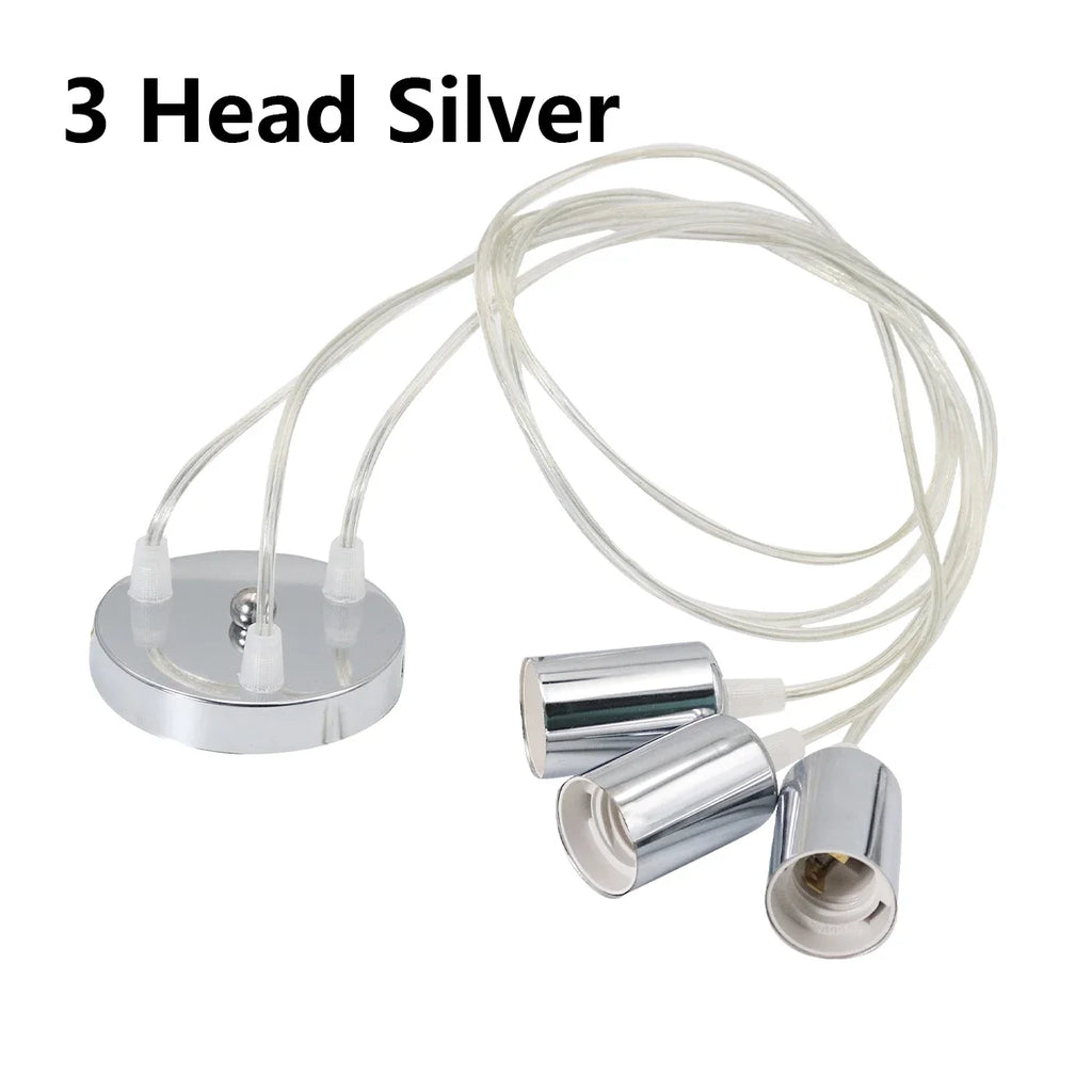 Luces colgantes lineales E27 Simple negro/blanco/plata 90-260v Bar cafetería accesorios de iluminación interior decoración lámpara colgante restaurante