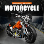 Bloques de construcción modulares para niños, juego de ladrillos de motocicleta técnica, modelo de plástico, regalo