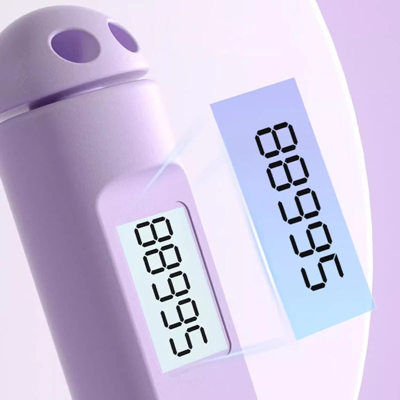 Cuerda para saltar Digital inteligente con función de conteo automático, diseño ponderado inalámbrico para entrenamiento cardio en interiores y exteriores, quema de grasa en casa
