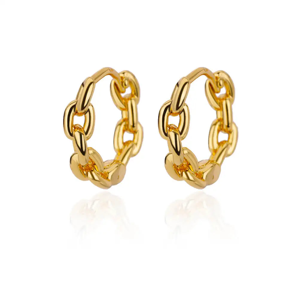 Pendientes redondos elegantes para mujeres y niñas, aretes de aro de acero inoxidable de lujo, joyería estética de compromiso de boda Vintage