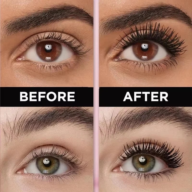 Máscara de pestañas resistente al agua 5D, maquillaje para mujer, máscara resistente al agua, máscara de fibra de seda negra, Cosméticos Coreanos nuevos
