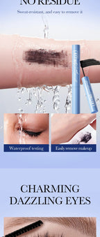 Máscara de pestañas resistente al agua 5D, maquillaje para mujer, máscara resistente al agua, máscara de fibra de seda negra, Cosméticos Coreanos nuevos