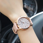 Relojes de marca de lujo para mujer, reloj de cuero a la moda para mujer, relojes de pulsera de cuarzo para mujer, reloj para mujer