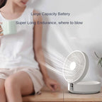 Ventilador portátil con Control remoto para colgar en la pared, ventilador plegable eléctrico recargable por Usb, luz nocturna, Enfriador de aire para el hogar, nuevo, 2023