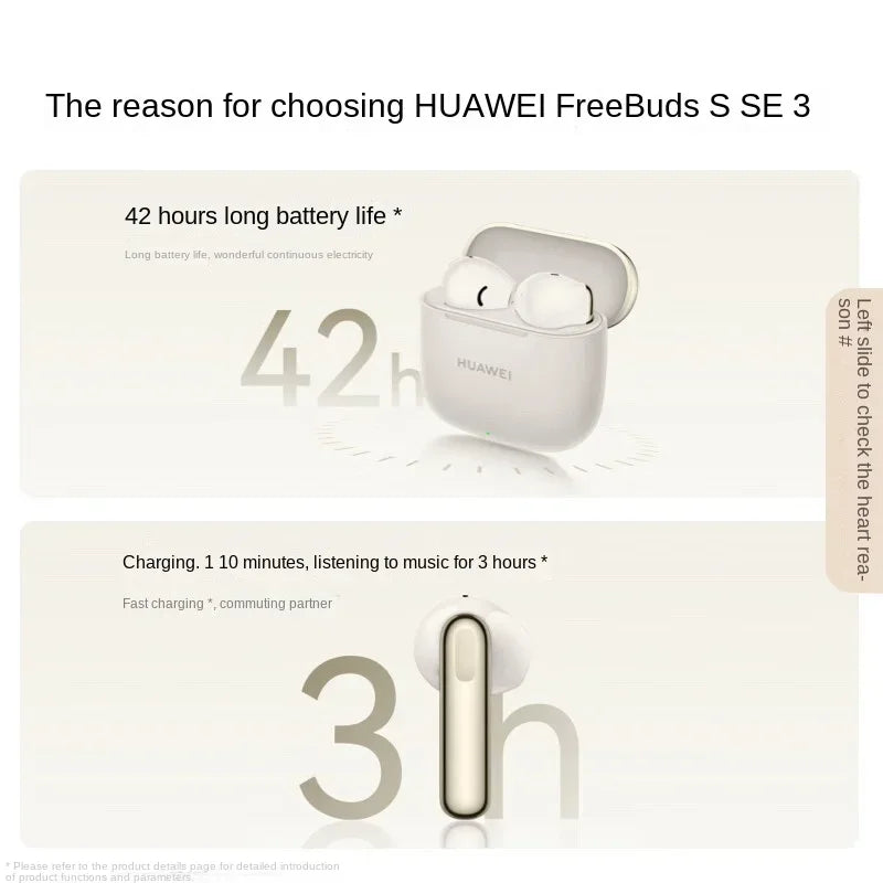 HUAWEI FreeBuds SE 3 Original ligero y compacto Bluetooth 5.4 42 horas de duración de la batería,