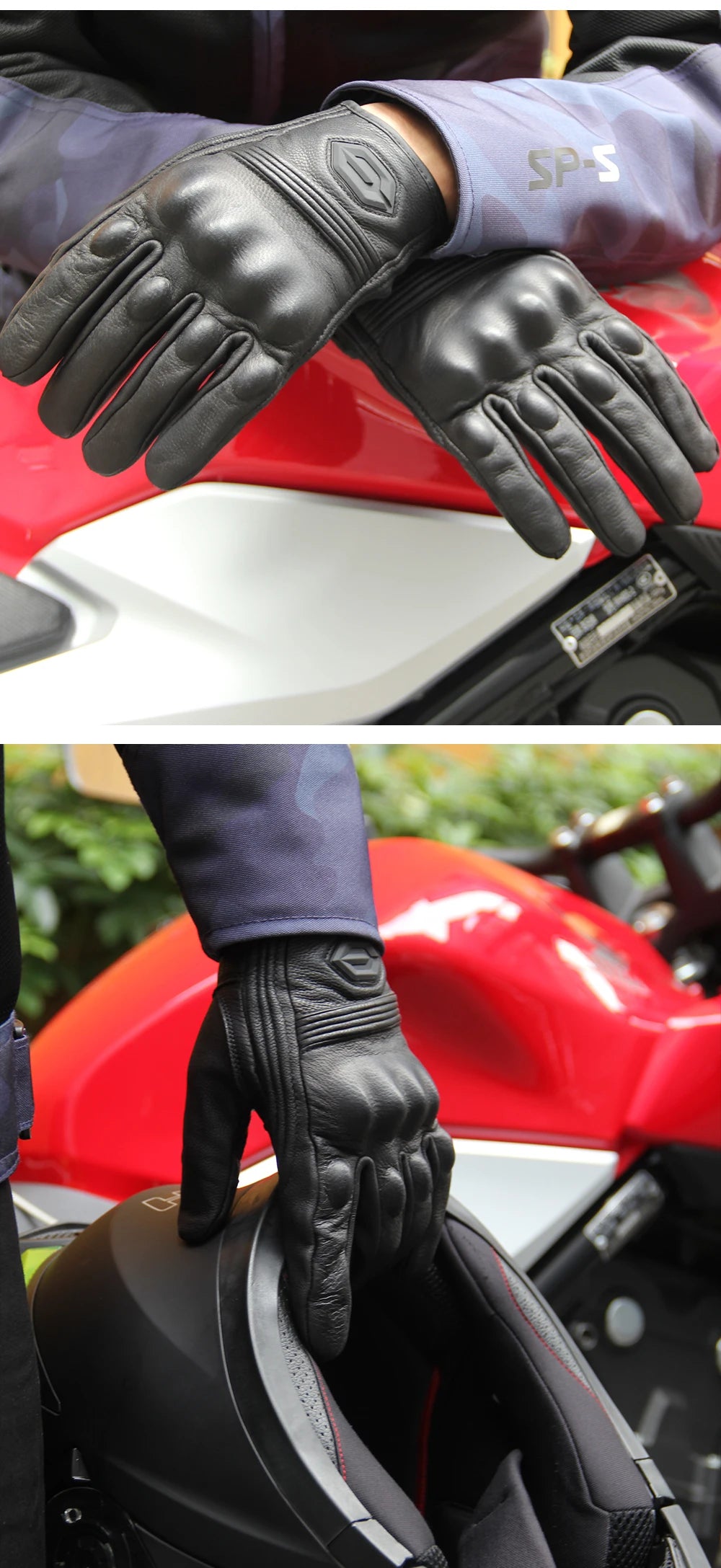 Guantes de Moto transpirables para motocicleta, Guantes de cuero para Motocross, Guantes de ciclismo para motorista, Guantes para montar en Moto con pantalla táctil