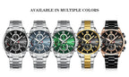Relojes CURREN para hombre, relojes de lujo de primeras marcas para hombre, cronógrafo Original resistente al agua de acero inoxidable, fase lunar, fecha, esfera giratoria