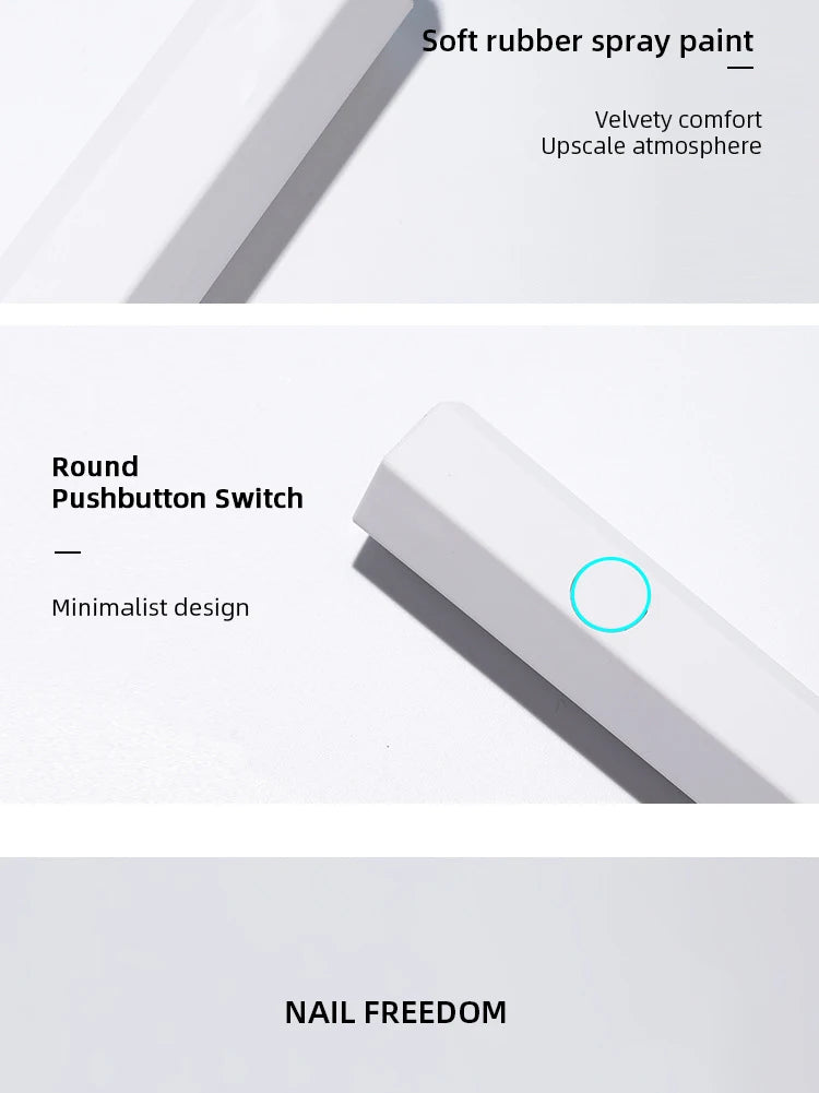 Mini lámpara de uñas portátil de mano para todos los esmaltes de Gel, máquina secadora de uñas USB de secado rápido, lámpara de uñas LED UV, Mini linterna con bolígrafo