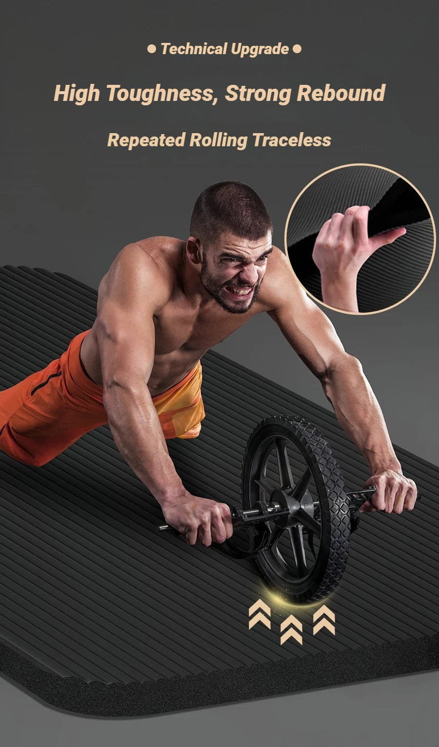Juego de Dos Tapetes de Yoga Antideslizantes de NBR Extra Gruesos de Alta Calidad para Fitness, Pilates, Gimnasio, Hogar, Sin Olor, Deportivos, Universales para Hombre