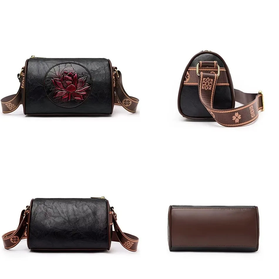 Bolso de mano bordado para mujer, bolsos de cuero de alta calidad para mujer, bolso de hombro para mujer, bolsos cruzados pequeños para mujer, bolso principal 2024