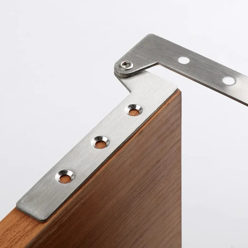 Bisagra de boca de pollo con rotación de 360 grados, 1 piezas, esquina de puerta oculta, Base de muebles superior e inferior, accesorios de Hardware de acero inoxidable