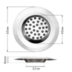 Colador de drenaje de agua para fregadero de cocina, cubierta de drenaje de piso de baño de acero inoxidable, filtro de colector de pelo de ducha, accesorios de fregadero de cocina