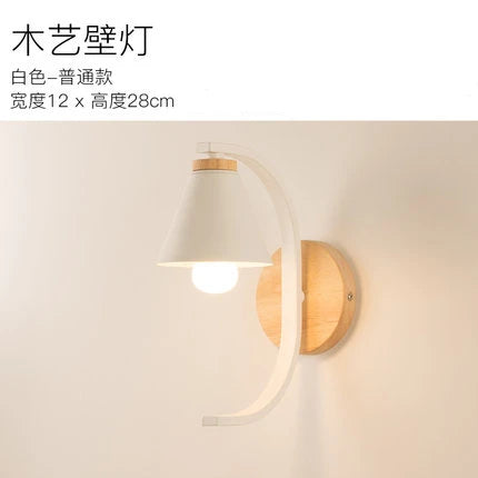 Lámpara de pared de madera moderna, modelo creativo de resina, lámparas de pared para sala de estar, dormitorio, habitación de niños, accesorios de iluminación nórdicos para decoración del hogar
