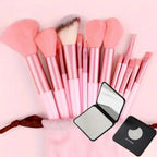 Juego de brochas de maquillaje profesional, 13/33 Uds., con accesorios para la piel combinada, con brochas suaves, adecuado para principiantes