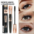 Máscara de pestañas resistente al agua 5D, extensión de pestañas, máscara de fibra de seda gruesa, maquillaje femenino, herramientas cosméticas para ojos para regalos