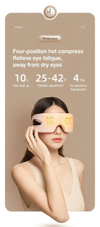 Masajeador de ojos 4D, Airbag inteligente, vibración, instrumento para el cuidado de los ojos, compresa caliente, Bluetooth, gafas de masaje para ojos, fatiga, cuidado antiarrugas