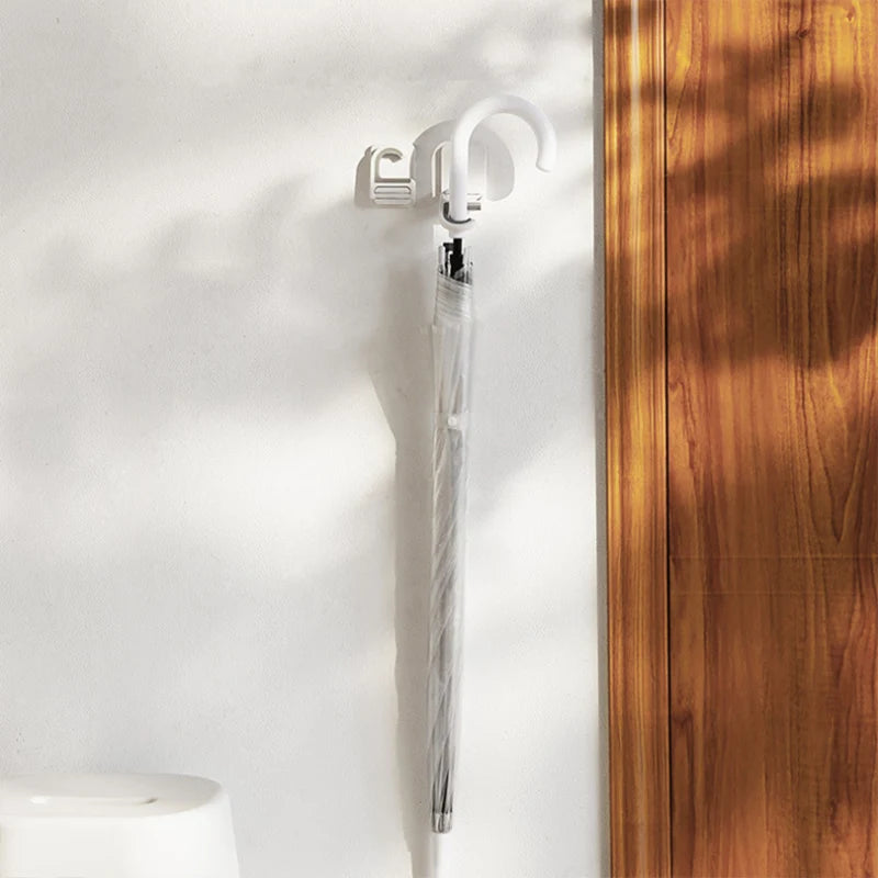 Soporte organizador de fregona de montaje en pared, gancho para escoba, colgador de escoba impermeable, gancho de almacenamiento, accesorios de organización de baño y cocina, 2 uds.