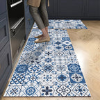Alfombra de cocina con estampado absorbente, alfombra antideslizante para pasillo, alfombras largas para sala de estar, dormitorio, entrada, felpudo para baño