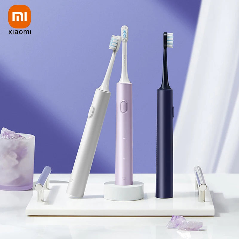 Juego de cepillos de dientes eléctricos sónicos Xiaomi MIJIA T302, 4 cabezales de cepillo, IPX8, resistente al agua, carga inalámbrica, cepillo de dientes electrónico