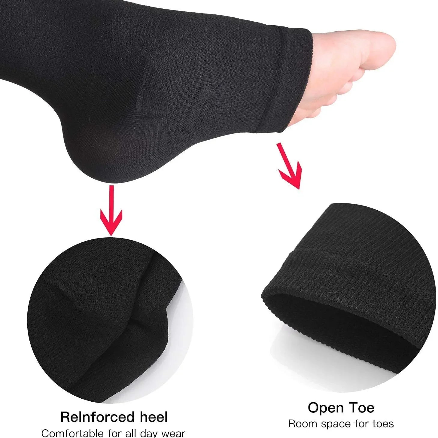 Calcetines deportivos médicos de compresión con cremallera, calcetines elásticos de venas para mujeres y hombres, calcetines largos de presión de alta elasticidad para ciclismo, soporte para piernas