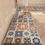 Alfombra de cocina con estampado absorbente, alfombra antideslizante para pasillo, alfombras largas para sala de estar, dormitorio, entrada, felpudo para baño