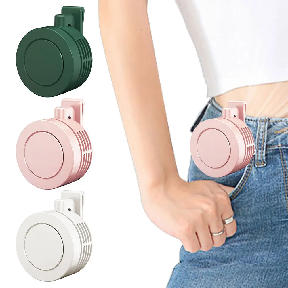 Mini ventilador con Clip con ventilador de camisa de 3 velocidades, batería recargable, ventilador Personal para ropa corporal para exteriores, ventilador de cintura de refrigeración de cuerpo completo