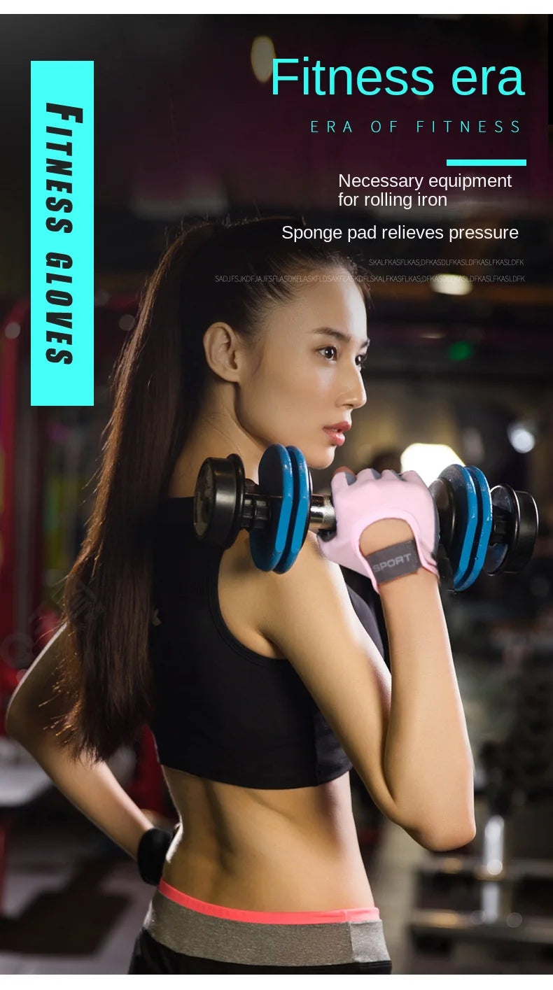 Guantes deportivos antideslizantes para hombre y mujer, guantes de Yoga para entrenamiento de culturismo, levantamiento de pesas, 1 par