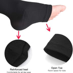 Calcetines deportivos médicos de compresión con cremallera, calcetines elásticos de venas para mujeres y hombres, calcetines largos de presión de alta elasticidad para ciclismo, soporte para piernas