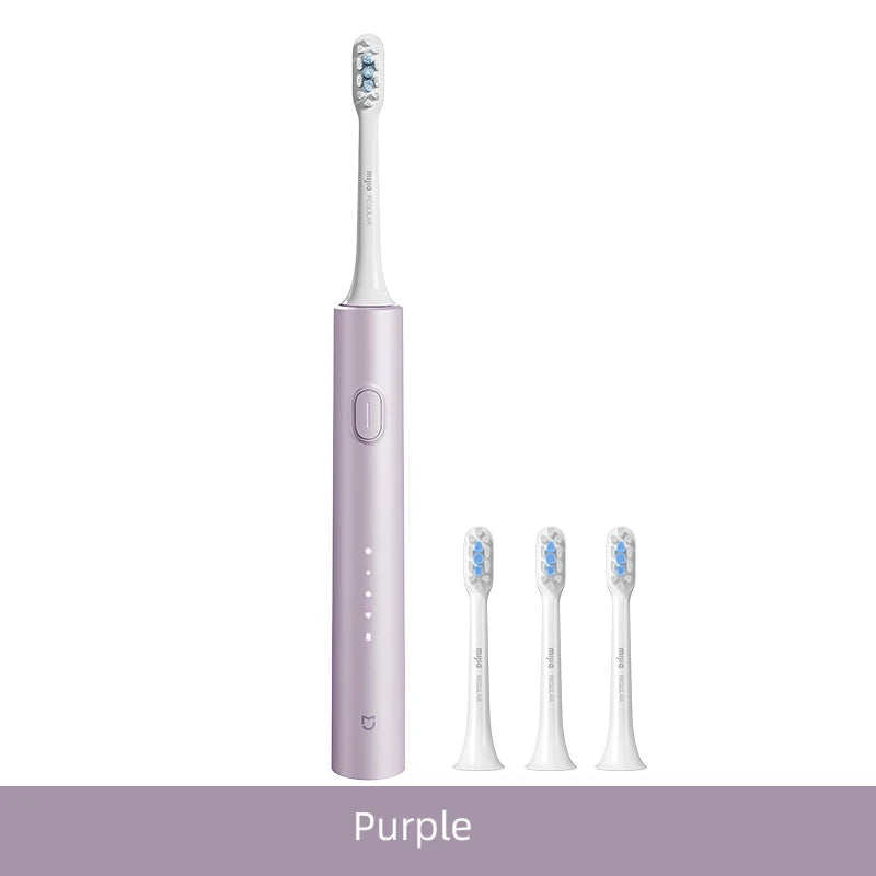Juego de cepillos de dientes eléctricos sónicos Xiaomi MIJIA T302, 4 cabezales de cepillo, IPX8, resistente al agua, carga inalámbrica, cepillo de dientes electrónico