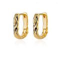 Pendientes redondos elegantes para mujeres y niñas, aretes de aro de acero inoxidable de lujo, joyería estética de compromiso de boda Vintage