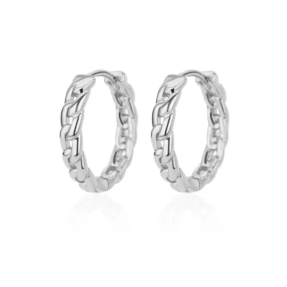 Pendientes redondos elegantes para mujeres y niñas, aretes de aro de acero inoxidable de lujo, joyería estética de compromiso de boda Vintage