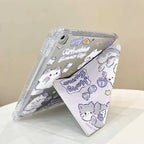 Estuche de gato bonito tipo 3 + Y con portalápices para IPad 2025 11th A16 Pro Air 13 11 M3 M2 M4 2025 12,9 "9 8 7 6 5 4 10Th Mini 7 6