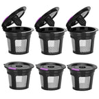 Filtros Reutilizables Ecológicos para Cápsulas K-Cup, Paquete de 6 - Malla de Acero Inoxidable de Grado Alimenticio, Compatibles con Cafeteras Keurig 1.0 y 2.0