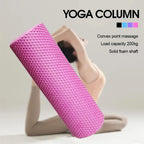 Rodillo de Yoga redondo, cilindro de espuma EVA, rodillo Hexagonal para ejercicio de Pilates, entrenamientos en casa mejorados, diámetro de 9,5 cm de longitud 29,7 cm