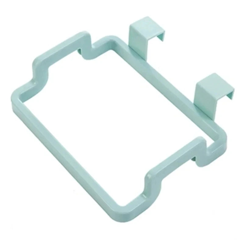 Estante de basura, soporte para bolsa de basura, puerta trasera de armario, bolsa de basura para cocina, organizador de cocina colgante para armario