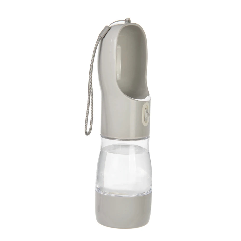Dispensador portátil de botellas de agua para perros 2 en 1, alimentador de agua y comida para mascotas, cuencos para caminar al aire libre, senderismo, para gatos pequeños y perros
