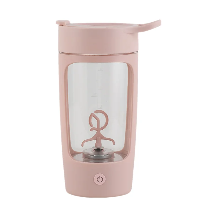 Botella agitadora eléctrica portátil, mezclador de proteínas en polvo, Fitness, Vaso Mezclador automático, taza agitadora, botella de agua deportiva, 650ML