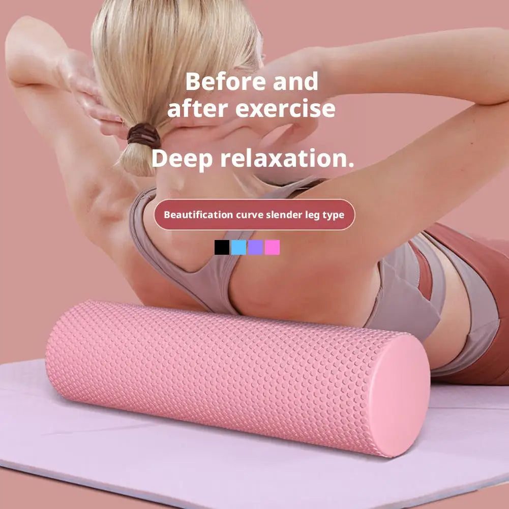 Rodillo de Yoga redondo, cilindro de espuma EVA, rodillo Hexagonal para ejercicio de Pilates, entrenamientos en casa mejorados, diámetro de 9,5 cm de longitud 29,7 cm