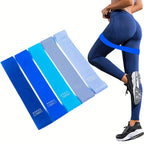 Banda de resistencia para glúteos, sentadillas de Yoga azul degradado, banda fina para tirar de piernas y brazos, entrenamiento de rehabilitación de fuerza, Circl de glúteos, 5 uds.