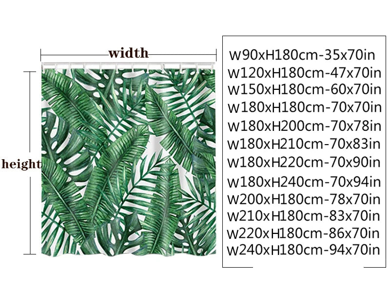 Cortinas de baño de flores, pájaros y plantas europeas, cortina de ducha impermeable, decoración de baño con impresión 3D con gancho, pantalla de baño
