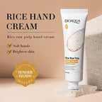 3/5 piezas BIOAQUA Crema de manos de arroz blanco, blanqueadora, hidratante, nutritiva, antienvejecimiento, productos para el cuidado de la piel de las manos