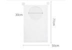 Bolsa de almacenamiento de ropa sucia, cesta con marco, cubo de malla plegable para lavandería, baño, colgante de pared, organizador de ropa para el hogar con gancho