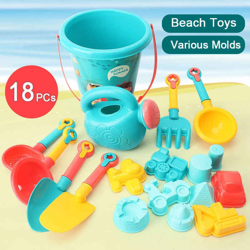 Juguetes de playa para niños, juego de arena, cubo de arena, pala de playa, juguetes para niños pequeños, juego de playa de verano, juguetes para niños, herramientas de juego de agua