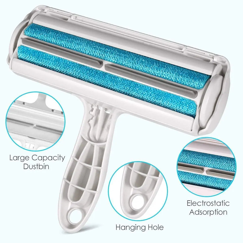 Rodillo removedor de pelo para mascotas, removedor de pelo para perros y gatos con Base autolimpiante, herramienta eficiente para depilación de animales, perfecta para muebles