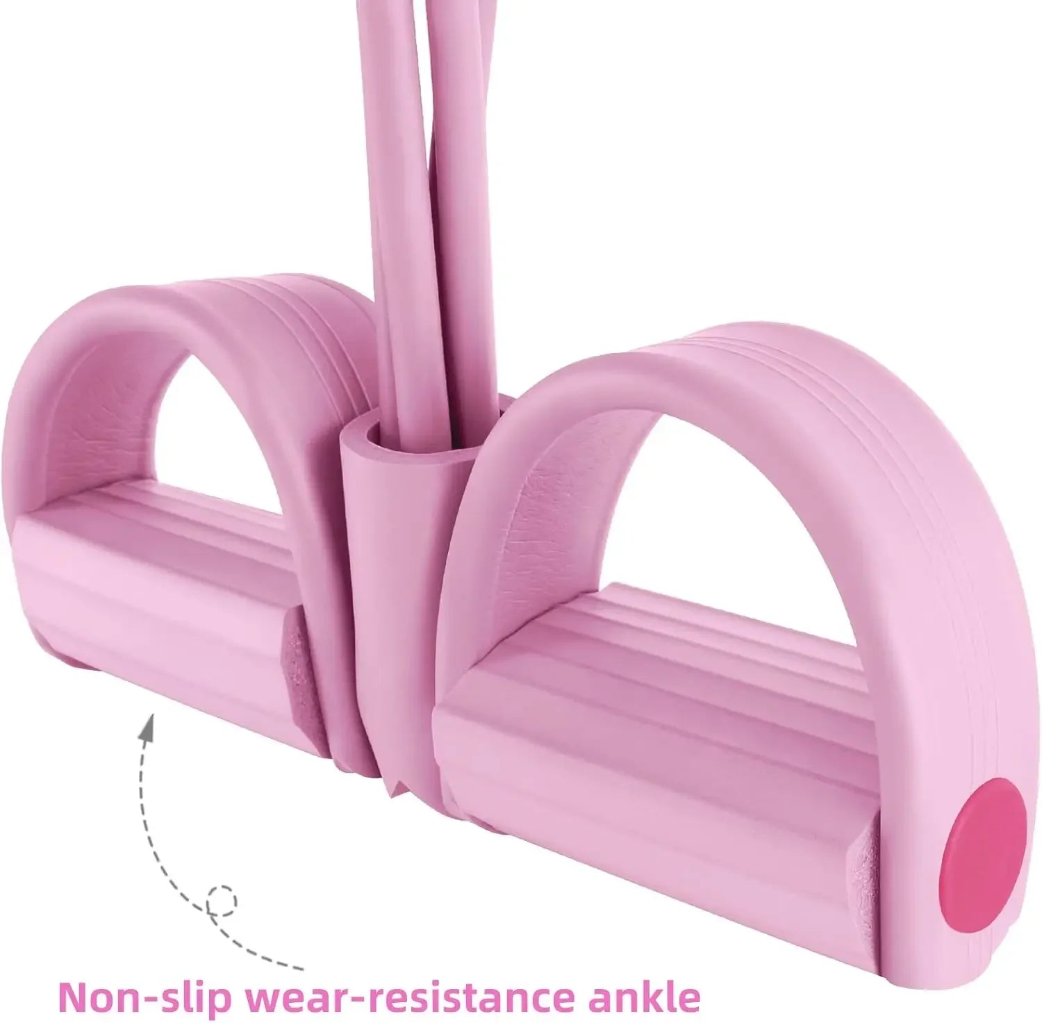 Tensor de banda de resistencia de 4 niveles con asas antideslizantes - Equipo de fitness en casa para entrenamiento muscular abdominal Yoga abdominal