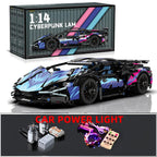 Modelo de coche deportivo de carreras técnico, bloques de construcción técnicos para adultos 1:14, supercoche DIY, rompecabezas de ladrillos, juguetes para niños y adultos, regalo (1314 + grano)
